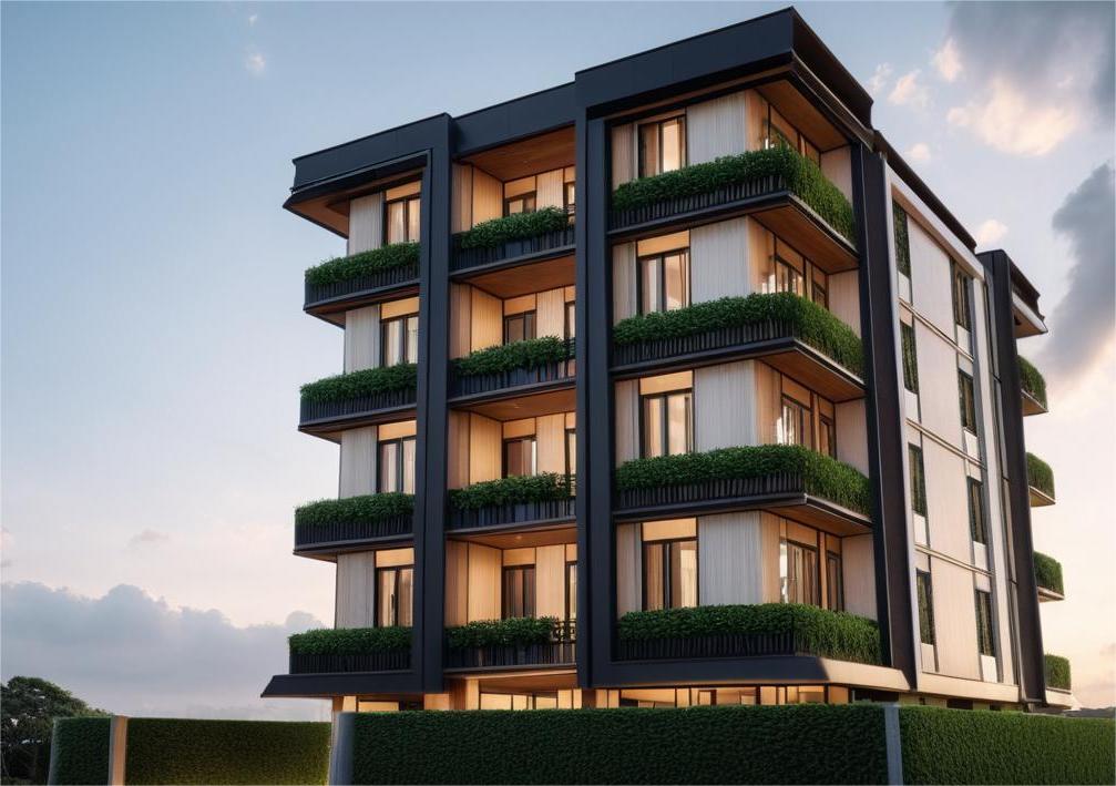 Architectural visualisation of Khandelwal Vatika residential apartment
